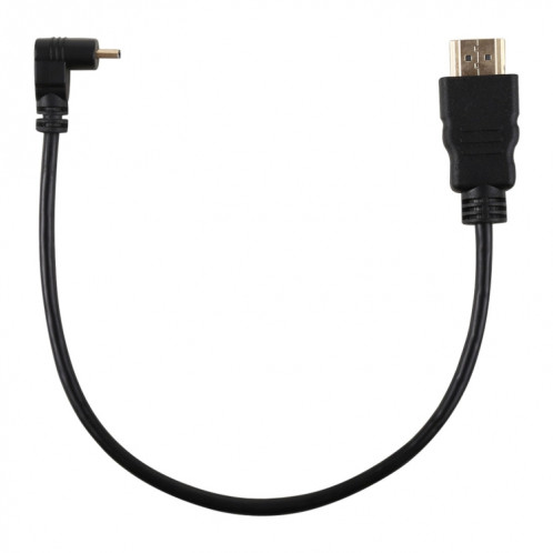 Câble d'adaptateur de connecteur mâle plaqué or inversé HDMI mâle 30 cm 4K HDMI vers micro HDMI SH03931380-05