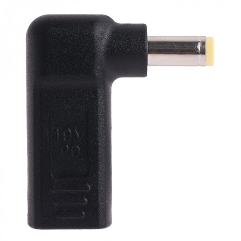 Connecteur adaptateur coudé USB-C / Type-C femelle à 5,5 x 2,5 mm mâle SH04231213-04