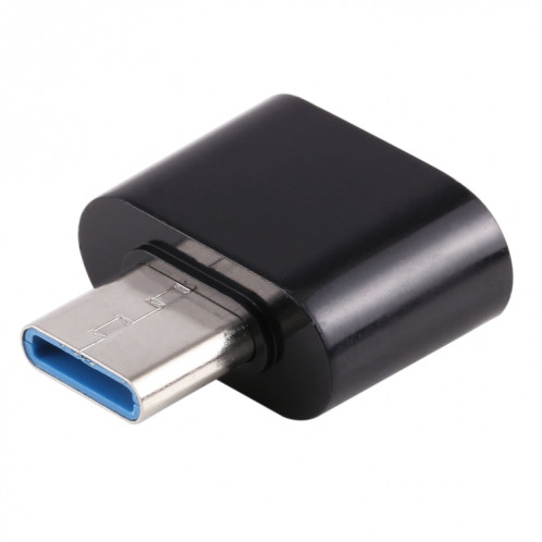 Homme en plastique USB-C / Type-C à USB 2.0 Adaptateur de chargement de données de transmission de données OTG (noir) SH587B793-07