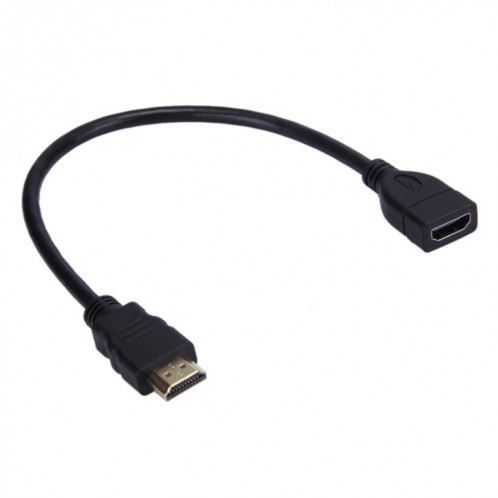 Câble adaptateur HDMI 19 broches mâle vers HDMI 19 broches femelle 30 cm haute vitesse SH0827258-04