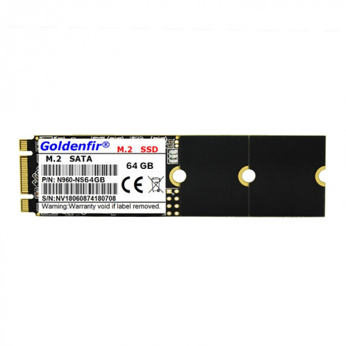 Disque SSD Goldenfir 1,8 pouces NGFF, architecture Flash: TLC, capacité: 64 Go SG89151145-04