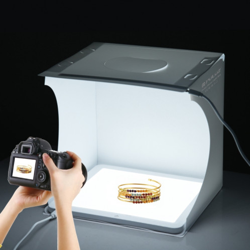 PULUZ 30 cm anneau pliant panneau lumineux Photo éclairage Studio tir tente boîte Kit boîte avec panneau de lumière sans ombre SP32011117-012