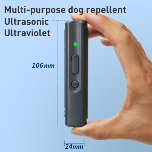 Répulsif à ultrasons pour chien N11 avec lampe de poche UV (noir) SH131B1552-07