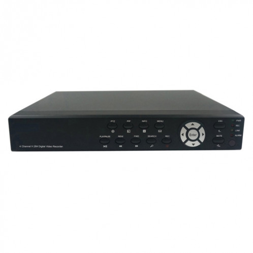 Kit enregistreur vidéo numérique 4 canaux intégré (1/3 Sony CCD, 650TVL, 24 x LED IR, objectif 6 mm, distance IR: 25 m, H.264 (8204EV + 622A) SH11041838-012