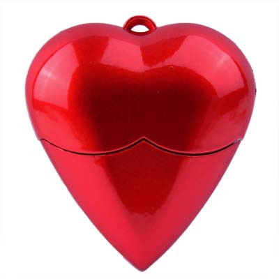 Disque flash USB de style coeur de 16 Go (rouge) S120RD1173-06