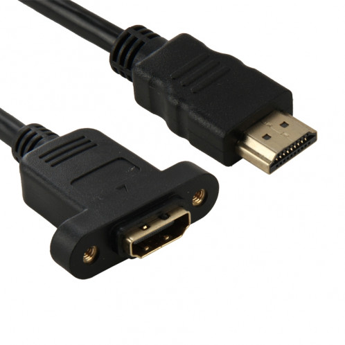 Câble adaptateur femelle HDMI (Type-A) de 30 cm à HDMI (type A) avec 2 trous de vis SH00491227-03