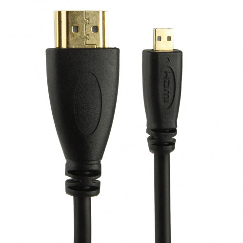 1,4 version, câble micro HDMI mâle vers HDMI mâle plaqué or, support 3D / Ethernet, longueur: 60 cm (peut être étendu jusqu'à 2 m) SH20021263-04