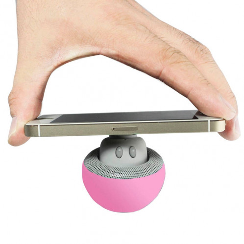 Enceinte Bluetooth en forme de champignon, avec support d'aspiration (rose) SH373F52-012