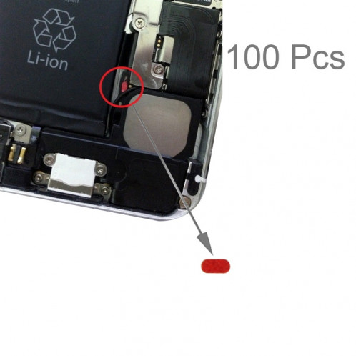 100 PCS Mainboard Autocollant imperméable à l'eau Adhésif sensible à l'eau pour iPhone 6 Plus S14010900-03