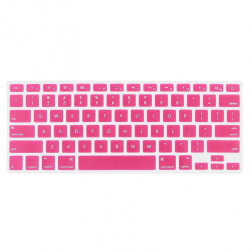 ENKAY pour MacBook Air 13,3 pouces (Version US) 4 en 1 Coque de protection en plastique dur avec protection d'écran et protège-clavier et bouchons anti-poussière (rose) SE091F1206-010