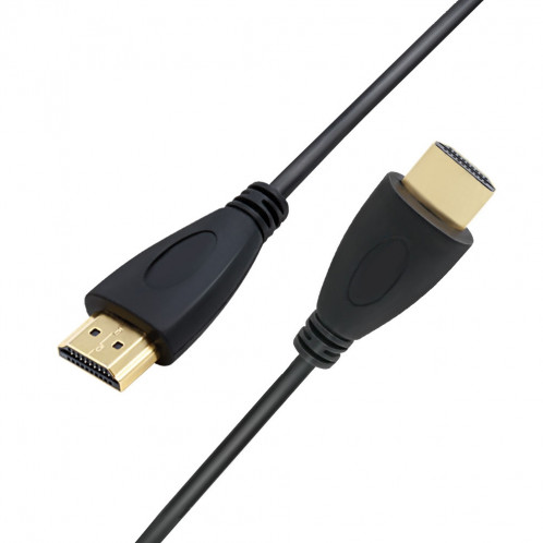 1.8m HDMI vers HDMI 19Pin Câble, Version 1.4, Support 3D, Ethernet, HD TV / Xbox 360 / PS3 etc. (Plaqué Or) (Noir) SH03471629-09