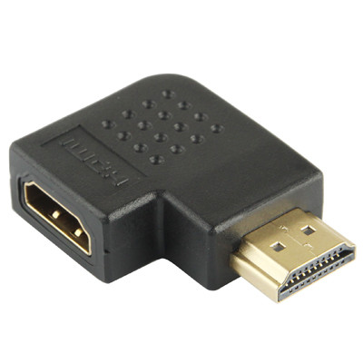 Adaptateur HDMI 19 broches mâle vers HDMI 19 broches femelle avec angle de 90 degrés (noir) SH03721529-04