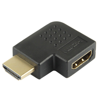 Adaptateur HDMI 19 broches mâle vers HDMI 19 broches femelle avec angle de 90 degrés (noir) SH03721529-04