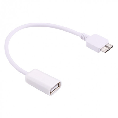 21cm Micro USB 3.0 Mâle vers USB 2.0 Femelle Câble Adaptateur Convertisseur OTG, 21 cm Micro USB 3.0 Mâle vers USB 2.0 Femelle OTG Convertisseur Câble Adaptateur (Blanc) SH2258853-04