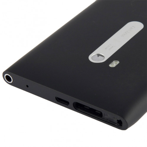 Couverture arrière de batterie de logement avec le câble de câble de bouton latéral pour Nokia Lumia 900 (noir) SC128B545-03