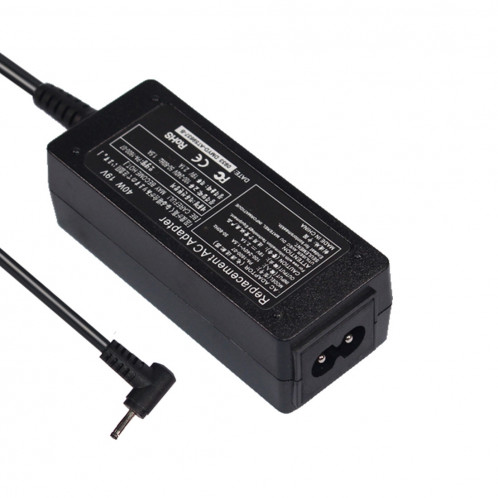 Adaptateur d'alimentation universel 19V 2.1A 40W 2.5x0.7mm chargeur pour Asus N17908 / V85 / R33030 / EXA0901 / XH ordinateur portable avec câble AC, prise de l'UE SU66601835-04