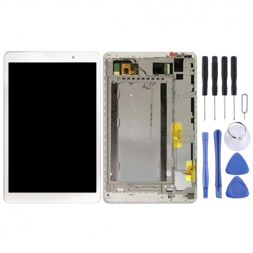 Ecran LCD et assemblée complète du numériseur avec cadre pour Huawei MediaPad T2 10.0 Pro FDR-A01L FDR-A01W FDR-A03 (Blanc) SH790W602-06