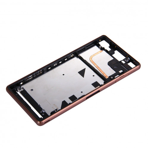 iPartsAcheter pour Sony Xperia Z3 (Single SIM) Boîtier avant Cadre LCD (Brun) SI000Z1422-07