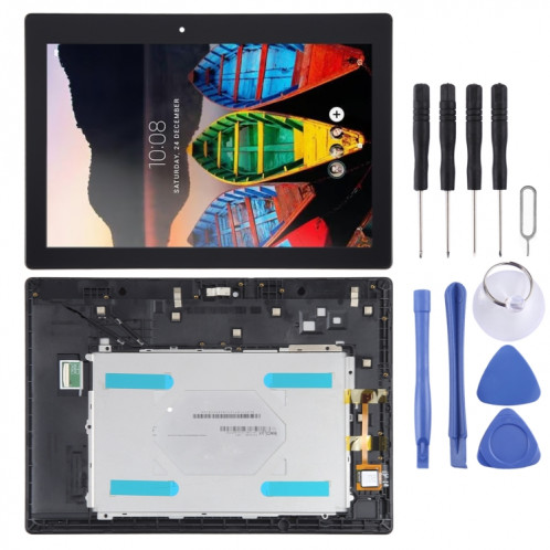 Écran LCD OEM pour Lenovo TB3-X70L ZA0Y TB3-X70F ZA0X TB3-X70N TB3-X70 avec numériseur complet (noir) SH386B860-06