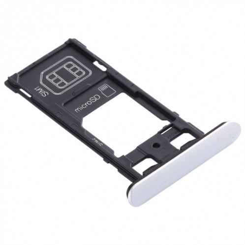 Plateau Carte SIM + Plateau Carte SIM + Plateau Carte Micro SD pour Sony Xperia XZ2 Compact (Argent) SH199S1557-05