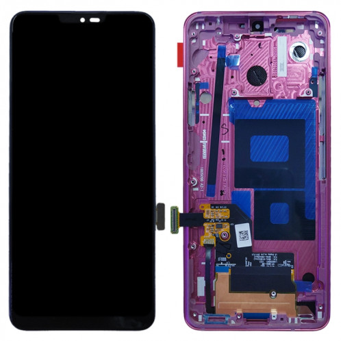Écran LCD d'origine pour LG G7 ThinQ / G710 G710EM G710PM G710VMP Assemblage complet du numériseur avec cadre (Rouge) SH589R0-06