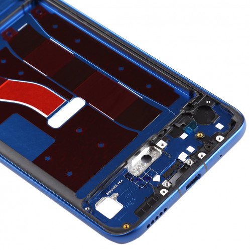 Plaque de lunette de cadre LCD avec boîtier latéral d'origine pour Huawei Honor V20 (Vue d'honneur 20) (bleu) SH119L305-06