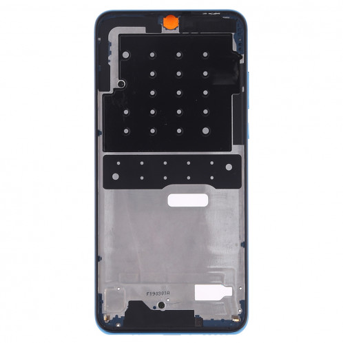 Plaque de lunette de cadre LCD de boîtier avant avec touches latérales pour Huawei P30 Lite (bleu) SH442L1084-06