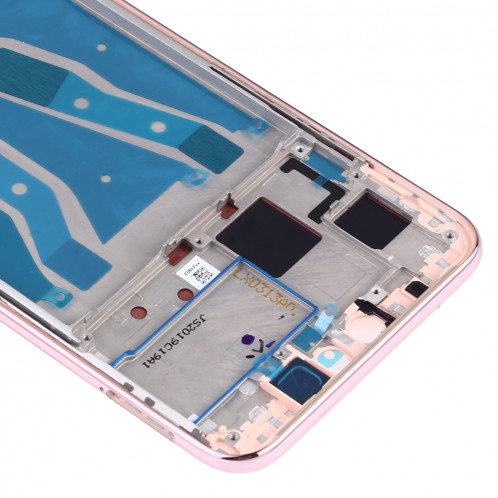 Plaque de cadre avant pour boîtier LCD avec touches latérales pour Huawei Y9 (2019) (rose) SH615F1033-06