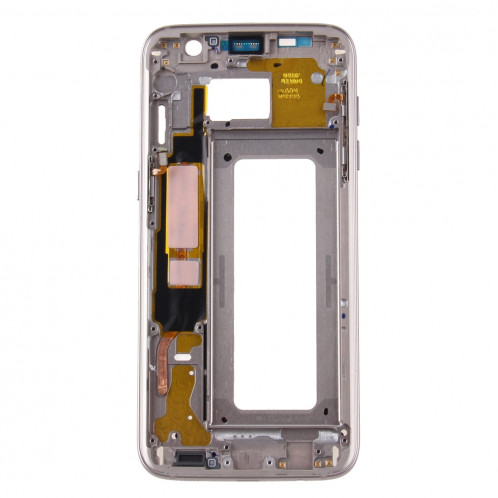 iPartsAcheter pour Samsung Galaxy S7 Edge / G935 Boîtier Avant Cadre LCD Cadre Lunette (Or) SI073J783-06