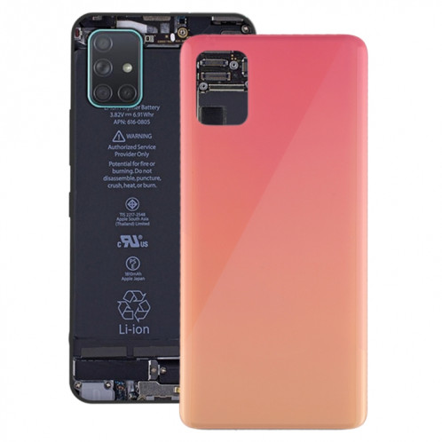 Pour le couvercle arrière de la batterie d'origine Galaxy A51 (rose) SH89FL498-06