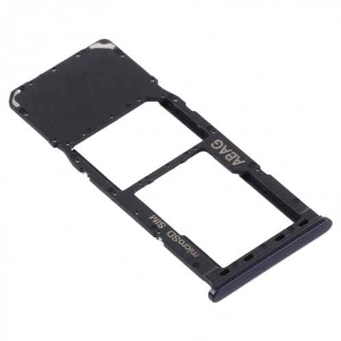 Pour Samsung Galaxy A21s Plateau de carte SIM + Plateau de carte Micro SD (Noir) SH805B671-04
