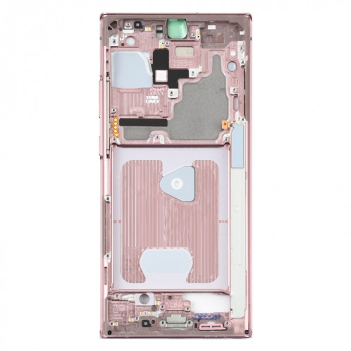 Pour Samsung Galaxy Note20 Ultra SM-N985F Plaque de cadre intermédiaire avec pièces (rose) SH185F1226-06