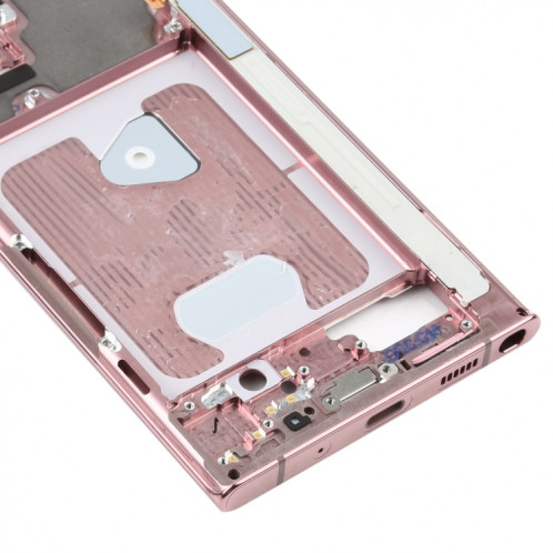 Pour Samsung Galaxy Note20 Ultra SM-N985F Plaque de cadre intermédiaire avec pièces (rose) SH185F1226-06