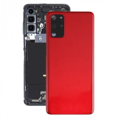 Coque arrière de batterie pour Samsung Galaxy S20+ avec cache d'objectif d'appareil photo (rouge) SH80RL1252-06