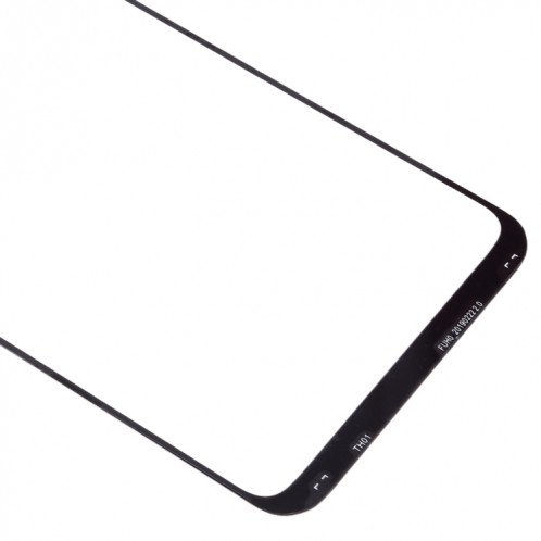 Pour Samsung Galaxy A20 10pcs Lentille en verre extérieure de l'écran avant (Noir) SH512B362-06