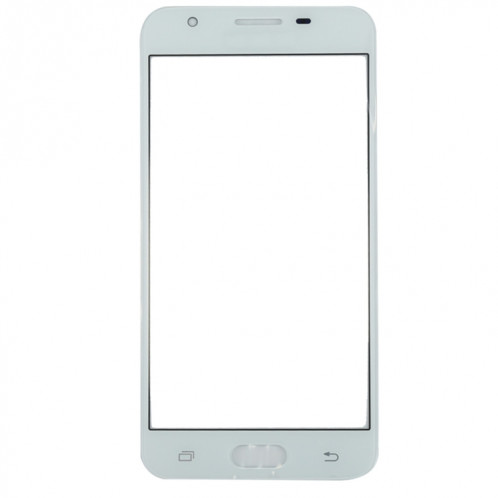 Pour Samsung Galaxy On5 / G550 10pcs Lentille en verre extérieure de l'écran avant (Blanc) SH57WL1264-06