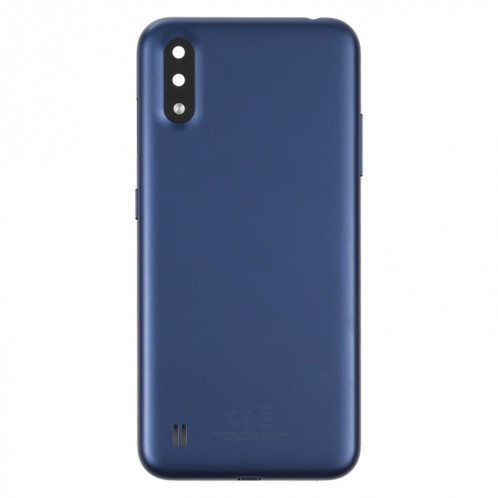 Coque arrière de batterie pour Samsung Galaxy A01 SM-015F avec objectif d'appareil photo (bleu) SH69LL522-06