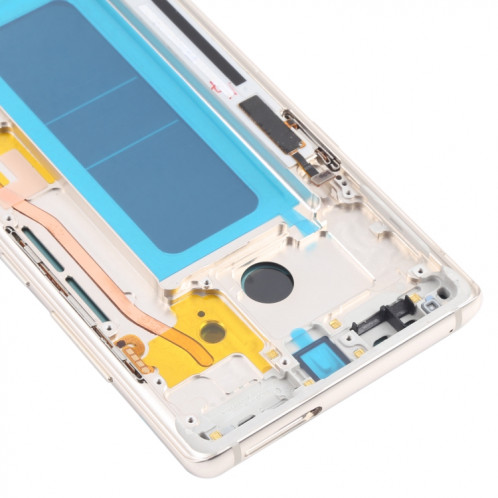 Écran LCD OLED pour Samsung Galaxy Note 8 SM-N950 Assemblage complet du numériseur avec cadre (Or) SH101J143-06