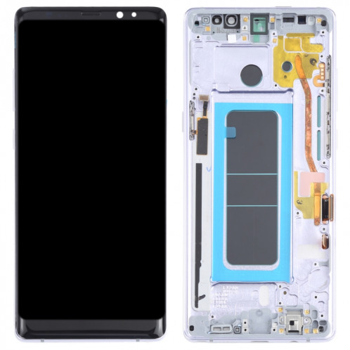 Écran LCD OLED pour Samsung Galaxy Note 8 SM-N950 Assemblage complet du numériseur avec cadre (Violet) SH101P167-06