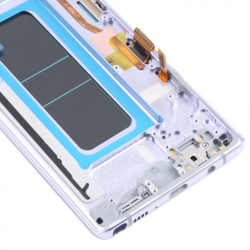 Écran LCD OLED pour Samsung Galaxy Note 8 SM-N950 Assemblage complet du numériseur avec cadre (Violet) SH101P167-06
