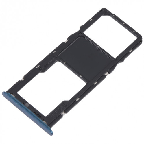 Pour Samsung Galaxy A03s SM-A037U Plateau de carte SIM d'origine + plateau de carte Micro SD (Bleu) SH569L1405-04