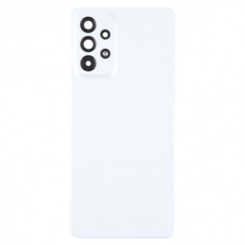 Pour Samsung Galaxy A73 5G SM-A736B Coque arrière de batterie d'origine avec cache d'objectif d'appareil photo (blanc) SH92WL192-06