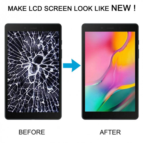 Pour Samsung Galaxy Tab A 8.0 2019 SM-T295 LTE édition écran LCD d'origine numériseur assemblage complet avec cadre (noir) SH778B856-07