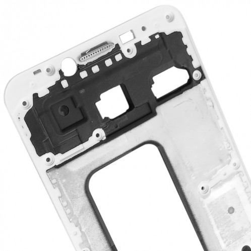 Pour Galaxy C5 avant boîtier LCD cadre lunette plaque (blanc) SH205W951-06