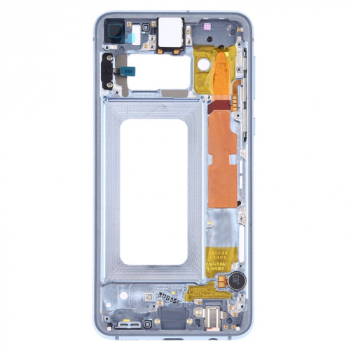 Pour Samsung Galaxy S10e SM-G970F/DS, SM-G970U, SM-G970W Plaque de cadre central avec touches latérales (Bleu) SH389L1257-06