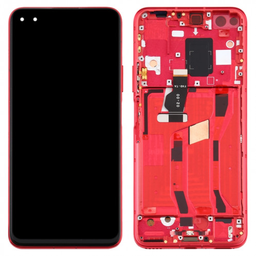 Écran LCD et numériseur complet avec cadre pour Huawei Nova 6 5G (rouge) SH474R331-06