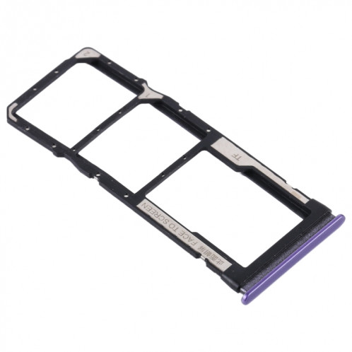 Plateau de carte SIM + plateau de carte SIM + plateau de carte Micro SD pour Xiaomi Redmi Note 9 5G / RedMI Note 9T M2007J22G M2007J22C (Violet) SH515P7-04