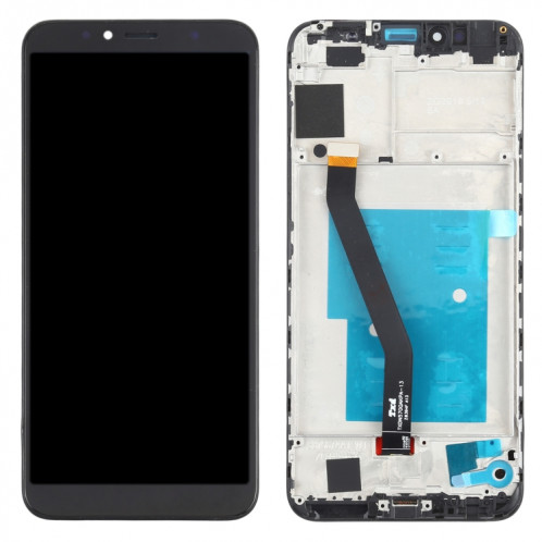 Écran LCD et numériseur assemblage complet avec cadre pour Huawei Y6 (2018) (Noir) SH34BL131-07