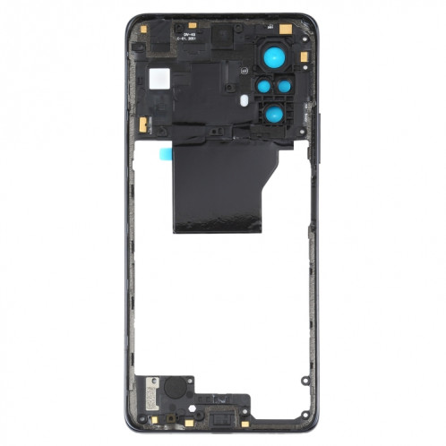 Plaque de lunette de cadre moyen pour Xiaomi Redmi Note 10 Pro Max / RedMI Note 10 PRO / REDMI NOTE 10 PRO (Inde) M2101K6P M2101K6G M2101K6I (Noir) SH194B34-07