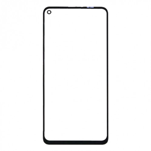Pour OnePlus 8T Lentille en verre extérieure de l'écran avant (noir) SH319B141-05